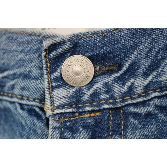 AE77 Stovepipe Jeans-Size 14 Regular-American Eagle-Organic Cotton-Nice - Picture 4 of 12